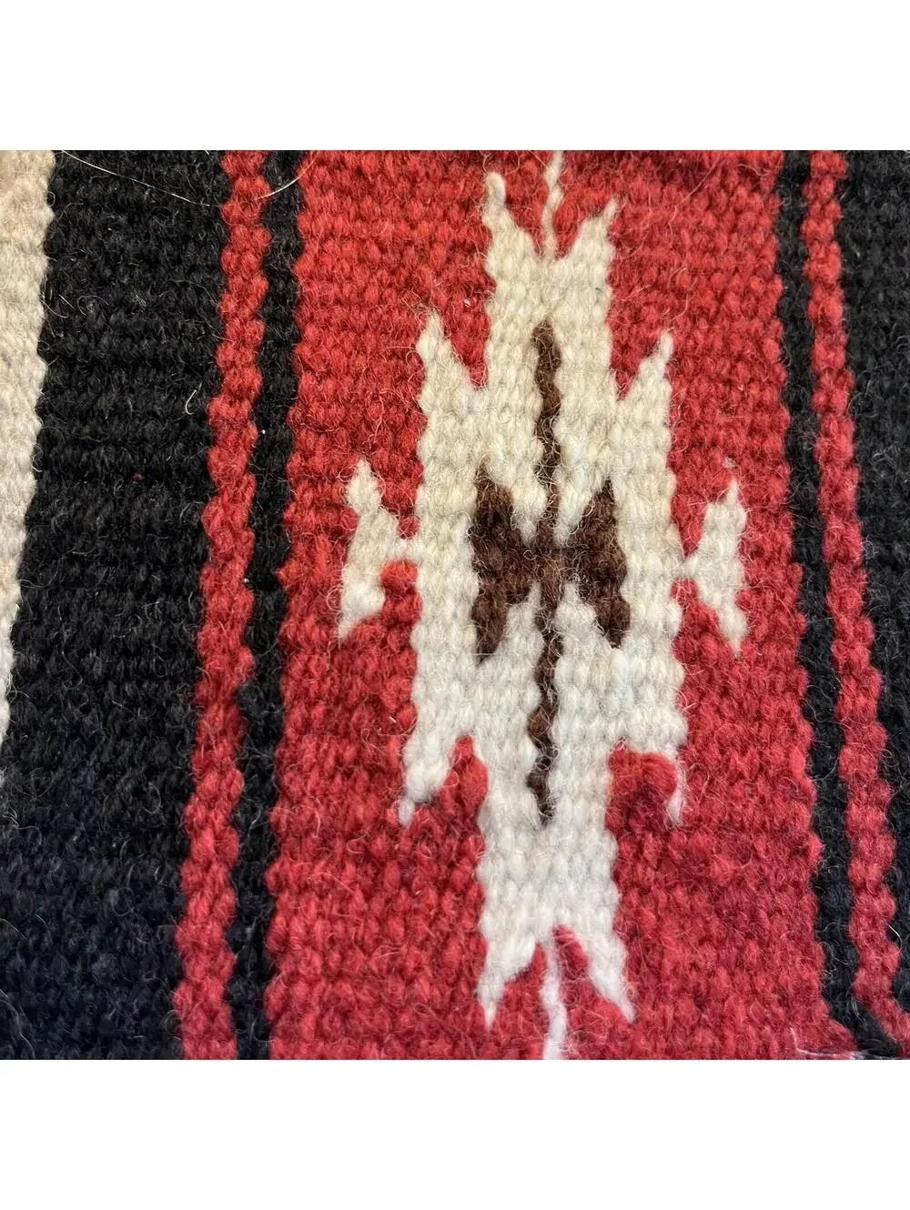 El Paso Saddle Blanket Co Woven Table Mat 90% Wool 9.5” X 6.5”